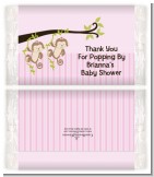 Twin Monkey Girls - Personalized Popcorn Wrapper Baby Shower Favors