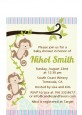 Twin Monkey - Baby Shower Petite Invitations thumbnail