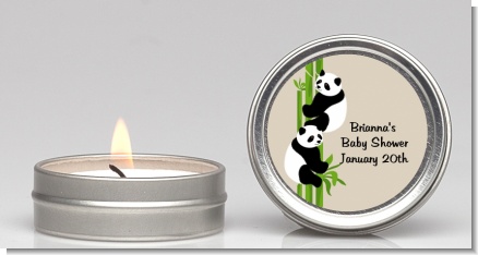 Twin Pandas - Baby Shower Candle Favors