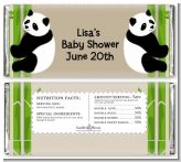 Twin Pandas - Personalized Baby Shower Candy Bar Wrappers