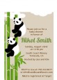 Twin Pandas - Baby Shower Petite Invitations thumbnail