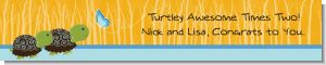 Twin Turtle Boys - Personalized Baby Shower Banners