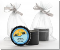 Twin Turtle Boys - Baby Shower Black Candle Tin Favors