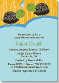 Twin Turtle Boys - Baby Shower Invitations