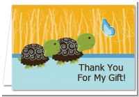 Twin Turtle Boys - Baby Shower Thank You Cards
