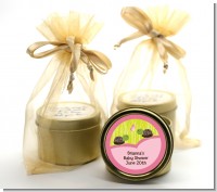Twin Turtle Girls - Baby Shower Gold Tin Candle Favors
