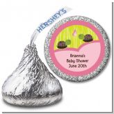 Twin Turtle Girls - Hershey Kiss Baby Shower Sticker Labels