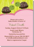 Twin Turtle Girls - Baby Shower Invitations