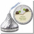 Twin Turtles - Hershey Kiss Baby Shower Sticker Labels thumbnail