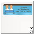 Twin Baby Boys Hispanic - Baby Shower Return Address Labels thumbnail