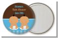 Twin Baby Boys Hispanic - Personalized Baby Shower Pocket Mirror Favors thumbnail