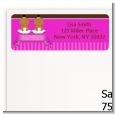 Twin Baby Girls African American - Baby Shower Return Address Labels thumbnail