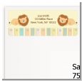 Twin Lions - Baby Shower Return Address Labels thumbnail