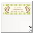 Twin Monkey - Baby Shower Return Address Labels thumbnail