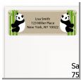 Twin Pandas - Baby Shower Return Address Labels thumbnail