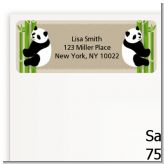 Twin Pandas - Baby Shower Return Address Labels