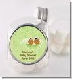 Twins Two Peas in a Pod African American - Personalized Baby Shower Candy Jar thumbnail