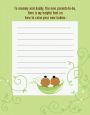 Twins Two Peas in a Pod African American - Baby Shower Notes of Advice thumbnail