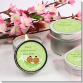 Twins Two Peas in a Pod African American Two Girls - Baby Shower Candle Favors