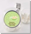 Twins Two Peas in a Pod Caucasian - Personalized Baby Shower Candy Jar thumbnail
