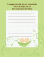 Twins Two Peas in a Pod Caucasian - Baby Shower Notes of Advice thumbnail