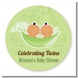 Twins Two Peas in a Pod Hispanic - Personalized Baby Shower Table Confetti thumbnail