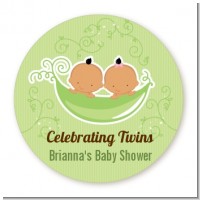Twins Two Peas in a Pod Hispanic - Personalized Baby Shower Table Confetti