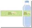 Twins Two Peas in a Pod Caucasian - Personalized Baby Shower Water Bottle Labels thumbnail