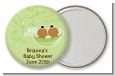 Twins Two Peas in a Pod African American - Personalized Baby Shower Pocket Mirror Favors thumbnail