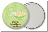 Twins Two Peas in a Pod Asian - Personalized Baby Shower Pocket Mirror Favors