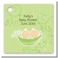 Twins Two Peas in a Pod Caucasian - Personalized Baby Shower Card Stock Favor Tags thumbnail