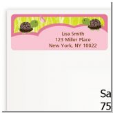 Twin Turtle Girls - Baby Shower Return Address Labels