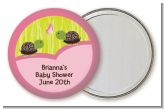 Twin Turtle Girls - Personalized Baby Shower Pocket Mirror Favors