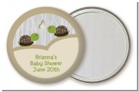 Twin Turtles - Personalized Baby Shower Pocket Mirror Favors
