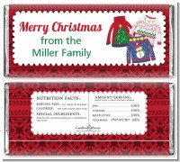 Ugly Sweater - Personalized Christmas Candy Bar Wrappers