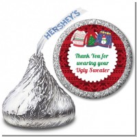 Ugly Sweater - Hershey Kiss Christmas Sticker Labels