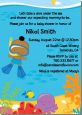 Under the Sea African American Baby Boy Snorkeling - Baby Shower Invitations thumbnail