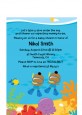 Under the Sea African American Baby Boy Twins Snorkeling - Baby Shower Petite Invitations thumbnail