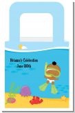 Under the Sea African American Baby Snorkeling - Personalized Baby Shower Favor Boxes