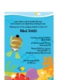 Under the Sea African American Baby Snorkeling - Baby Shower Petite Invitations thumbnail