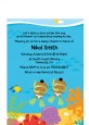 Under the Sea African American Baby Twins Snorkeling - Baby Shower Petite Invitations thumbnail