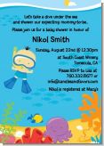 Under the Sea Asian Baby Boy Snorkeling - Baby Shower Invitations