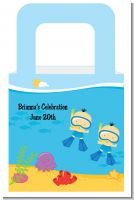 Under the Sea Asian Baby Boy Twins Snorkeling - Personalized Baby Shower Favor Boxes