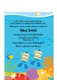 Under the Sea Asian Baby Boy Twins Snorkeling - Baby Shower Petite Invitations thumbnail