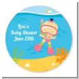 Under the Sea Asian Baby Girl Snorkeling - Personalized Baby Shower Table Confetti thumbnail