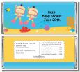 Under the Sea Asian Baby Girl Twins Snorkeling - Personalized Baby Shower Candy Bar Wrappers thumbnail