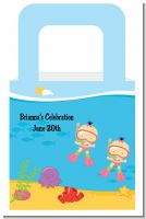 Under the Sea Asian Baby Girl Twins Snorkeling - Personalized Baby Shower Favor Boxes