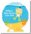 Under the Sea Asian Baby Snorkeling - Personalized Baby Shower Centerpiece Stand thumbnail