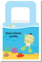 Under the Sea Asian Baby Snorkeling - Personalized Baby Shower Favor Boxes