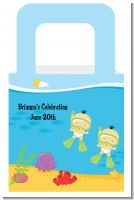 Under the Sea Asian Baby Twins Snorkeling - Personalized Baby Shower Favor Boxes